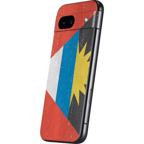 Antigua and Barbuda Flag Distressed Google Pixel 8a Skin